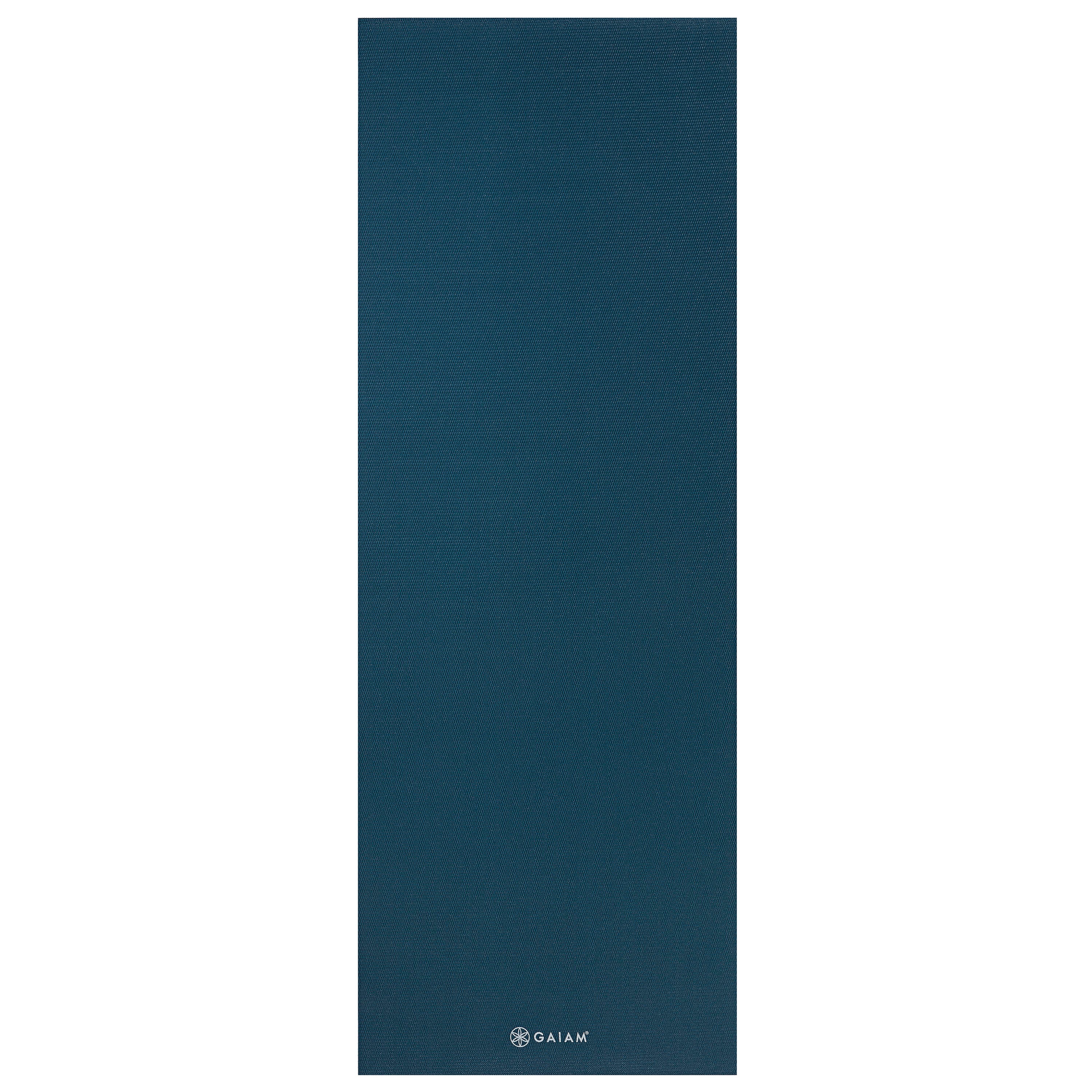 Gaiam Solid Color Yoga Mat Marine flat